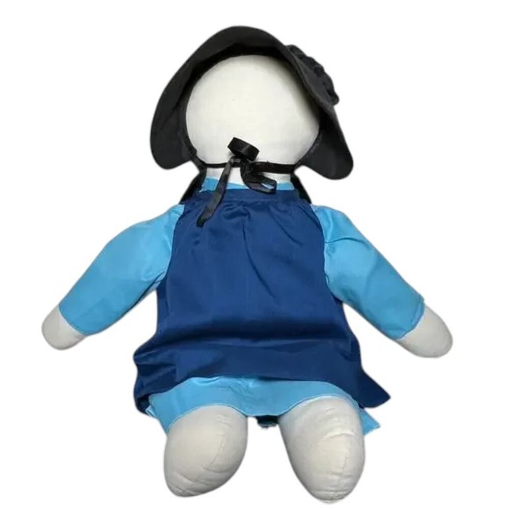 Vintage Amish Rag Doll Handcrafted Folk Art Traditional Costume